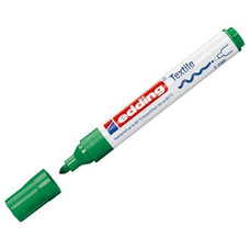 EDDING Marcador permanente especial tela 4500 punta conica trazo 3mm verde