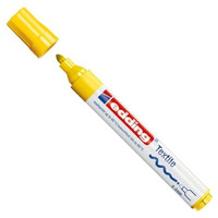 EDDING Marcador permanente especial tela 4500 punta conica trazo 3mm amarillo-IR39 EDDING Marcador permanente especial tela 4500 punta conica trazo 3mm amarillo