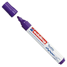 EDDING Marcador permanente especial tela 4500 punta conica trazo 3mm violeta