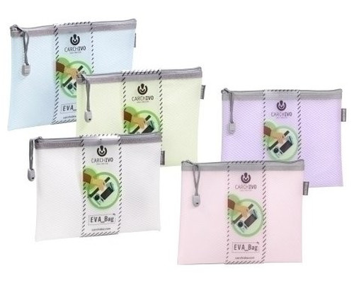 PACK 12 BOLSAS CREMALLERA EVA-BAG TAMA&Ntilde;O CHECK COLORES SURTIDOS CARCHIVO 45013099 (Espera 4 dias)