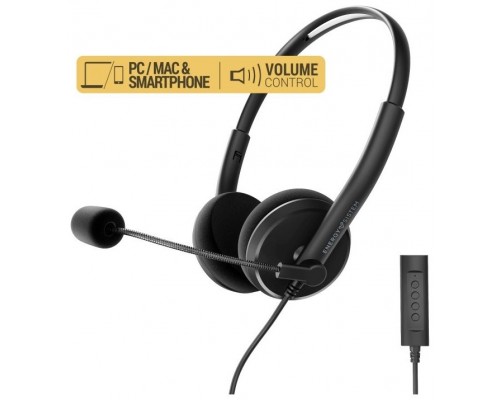 Headset Energy Sistem Office 2+ Black Diadema