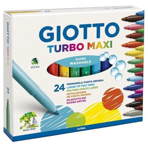 GIOTTO C.24 ROTULADORES TURBO MAXI COLORES SURTIDOS