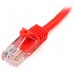 STARTECH CABLE ETHERNET 1M UTP ROJO CAT5E RJ45