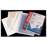 ESSELTE C.100 fundas portadocumentos sin refuerzo PP 80 micras folio cristal
