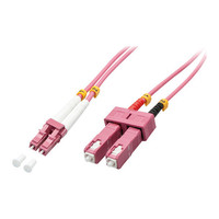 Lindy 46360 Cable de fibra &oacute;ptica e InfiniBand 1 m LC SC Rosa (Espera 4 dias)