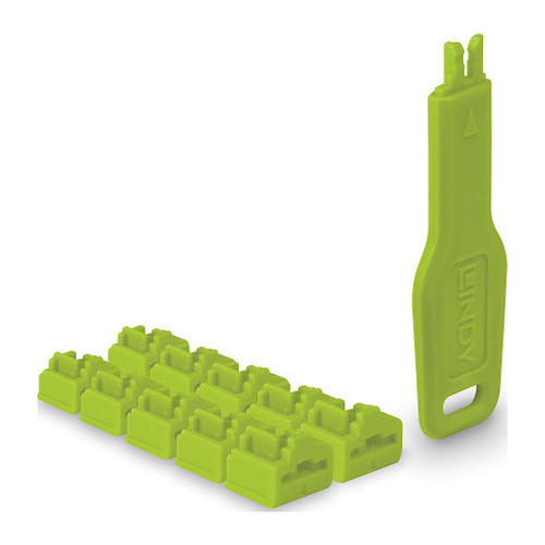 Lindy 47894 bloqueador de puerto Bloqueador de puerto + clave RJ-45 Verde Acrilonitrilo butadieno estireno (ABS) 10 pieza(s) (Espera 4 dias)-SX80 Lindy 47894 bloqueador de puerto Bloqueador de puerto + clave RJ-45 Verde Acrilonitrilo butadieno estireno (ABS) 10 pieza(s) (Espera 4 dias)