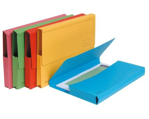 EXACOMPTA Paq.10 subcarpetas con bolsa 210g 24x32cm colores surtidos