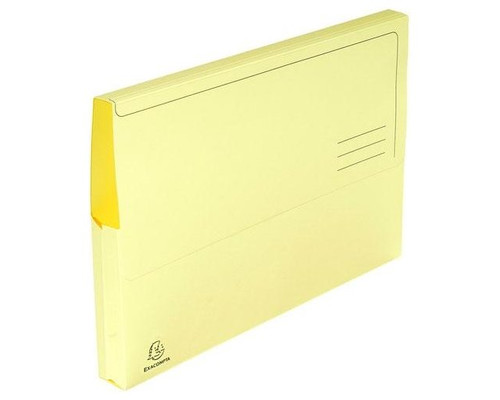 EXACOMPTA Paq.10 subcarpetas con bolsa 210g 24x32cm amarillo