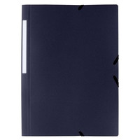 GRAFOPLAS Carpeta gomas y 3 solapas Poligraf PP folio azul