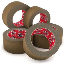 FIXO Paq.6 rollos precinto PP acrilico bajo ruido 48mmx66m habana