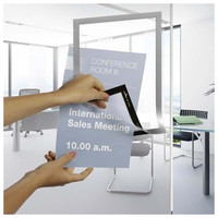 DURABLE B.2 marcos autoadhesivos Durafreme panel frontal magnetico A3 plata-IR30 DURABLE B.2 marcos autoadhesivos Durafreme panel frontal magnetico A3 plata