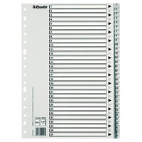 ESSELTE ESSELTE indice numerico 1-33 Esselte multitaladro PP folio gris-IR41 ESSELTE ESSELTE indice numerico 1-33 Esselte multitaladro PP folio gris