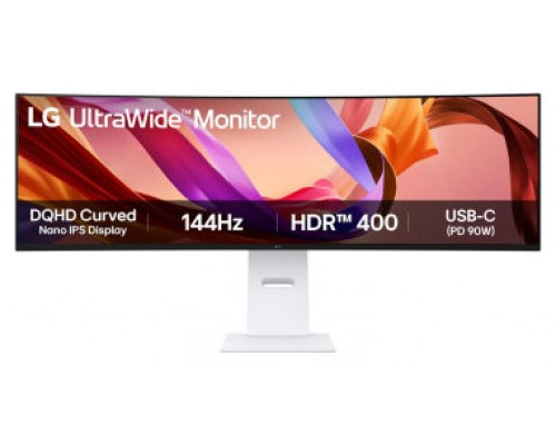 LG 49U950A-W pantalla para PC 124,5 cm (49") 5120 x 1440 Pixeles Dual QHD LED Negro, Blanco (Espera 4 dias)