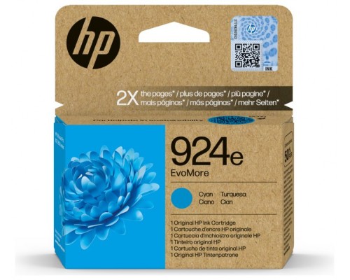 HP 924e Cartucho Cian OfficeJet Pro 8120, 8130 series