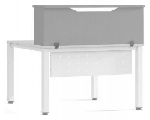 MODULO RECEPCION ALTILLO 120CM GRIS / GRIS. MEDIDAS 120X40X30CM. (MESA NO INCLUIDA EN EL PRECIO, SE COMPRA APARTE) ROCADA 5012AN02 (Espera 4 dias)