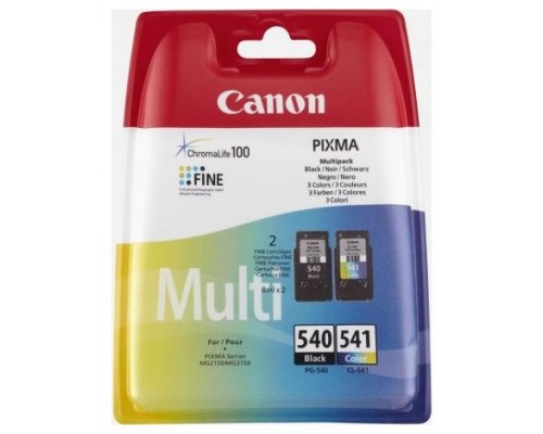 TINTA CANON PG-540 / CL-541 PACK CUATRICOLOR C/M/Y/BK