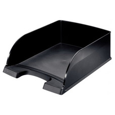LEITZ Bandeja Plus Jumbo apilable plastico negro-IR30 LEITZ Bandeja Plus Jumbo apilable plastico negro
