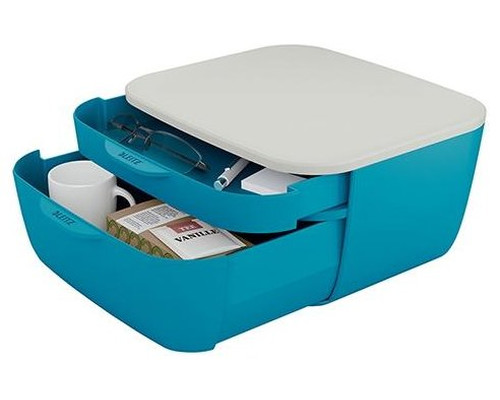 LEITZ Buc 2 cajones Cosy azul-IR30 LEITZ Buc 2 cajones Cosy azul