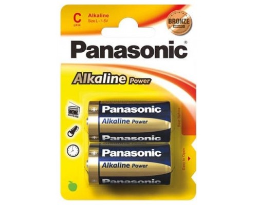 PILA PANASONIC LR14 ALKALINE 2 UNIDADES (Espera 4 dias)