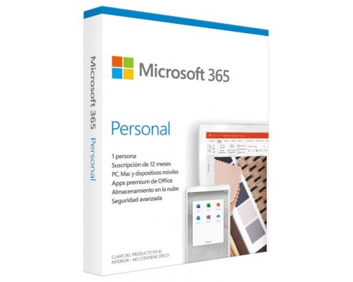 Microsoft Office 365 Personal 1-PC/MAC 1 año (DIGITAL) (Espera 2 dias)
