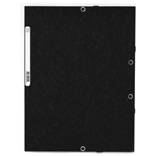 EXACOMPTA Carpeta con gomas y 3 solapas Nature Future 355g negro-IR46 EXACOMPTA Carpeta con gomas y 3 solapas Nature Future 355g negro