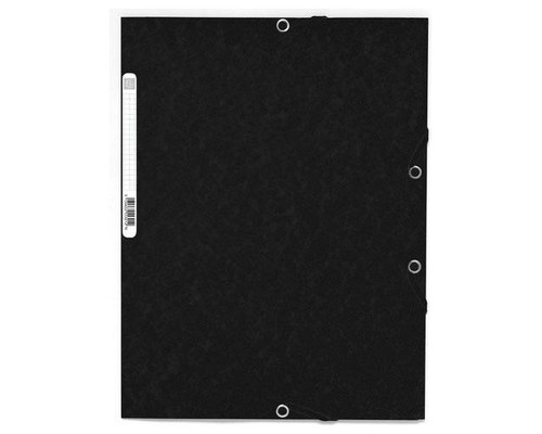 EXACOMPTA Carpeta con gomas y 3 solapas Nature Future 355g negro