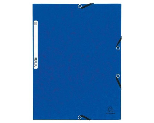 EXACOMPTA Carpeta con gomas y 3 solapas Nature Future 355g azul