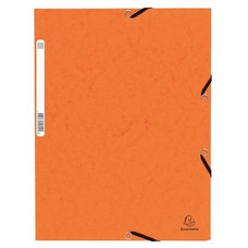 EXACOMPTA Carpeta con gomas y 3 solapas Nature Future 355g naranja