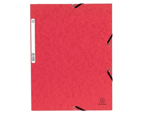 EXACOMPTA Carpeta con gomas y 3 solapas Nature Future 355g rojo