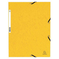 EXACOMPTA Carpeta con gomas y 3 solapas Nature Future 355g amarillo