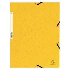 EXACOMPTA Carpeta con gomas y 3 solapas Nature Future 355g amarillo