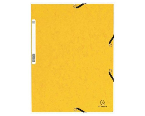 EXACOMPTA Carpeta con gomas y 3 solapas Nature Future 355g amarillo