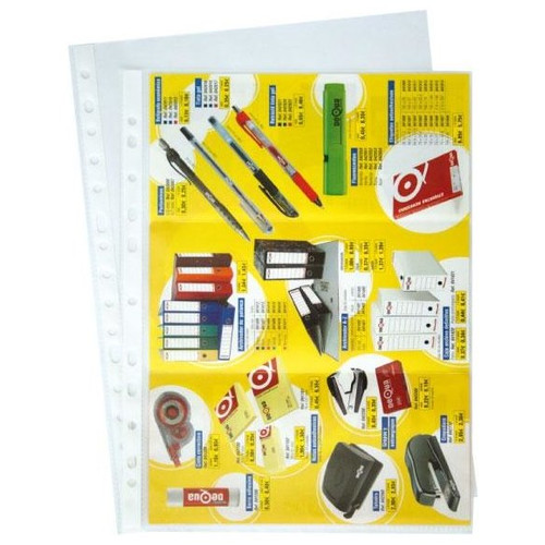 GRAFOPLAS C.100 fundas portadocumentos PP 16 taladros 70 micras folio piel de naranja-IR30 GRAFOPLAS C.100 fundas portadocumentos PP 16 taladros 70 micras folio piel de naranja