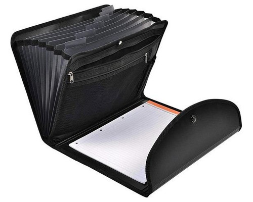 EXACOMPTA Carpeta clasificador Exactive con 6 compartimentos A4 negro