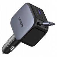 UGREEN 145W 3C1A FAST CAR CHARGER WITH RETRACTABLE USB-C CABLE (Espera 4 dias)-SX35 UGREEN 145W 3C1A FAST CAR CHARGER WITH RETRACTABLE USB-C CABLE (Espera 4 dias)
