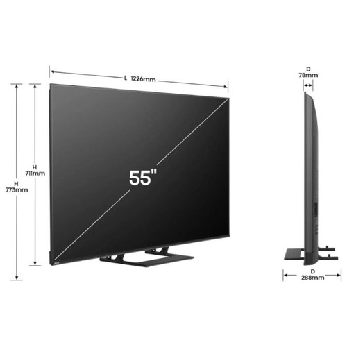Hisense 55A7Q TV 55" UHD QLED SMART TV HDR10+-IA20 Hisense 55A7Q TV 55" UHD QLED SMART TV HDR10+