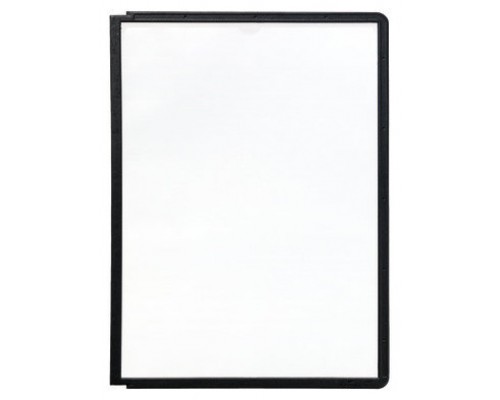 FUNDA POLIPROPILENO CON MARCO COLOR MECANISMO PIVOTE A4 NEGRO DURABLE 5606-01 (MIN5) (Espera 4 dias)