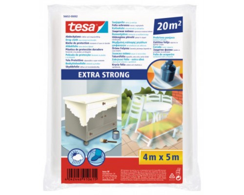 LONA PROTECTORA PLASTICO 20M2 EXTRA FUERTE TESA 56652-00002-01 (Espera 4 dias)