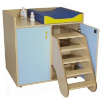 MUEBLE CAMBIADOR CON ESCALERA GIRATORIA (2 PUERTAS) HAYA MOBEDUC 600708HPS18 (Espera 4 dias)