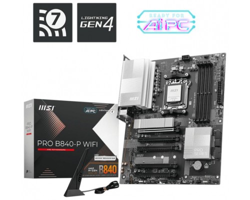 MSI Placa Base PRO B840-P WIFI ATX AM5