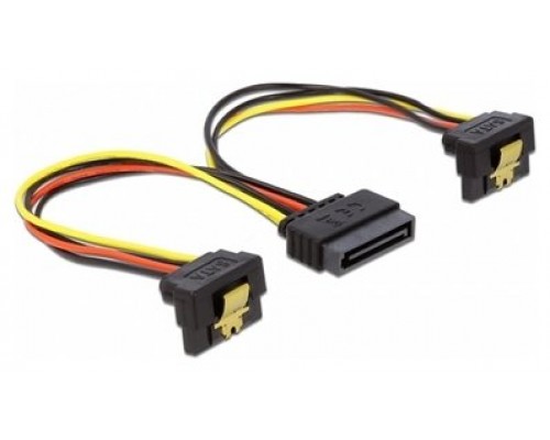 Delock Cable power sata 15pin 2x sata hdd angled