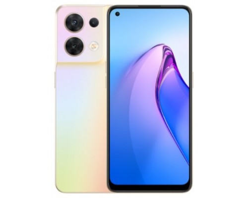 OPPO Reno 8 16,3 cm (6.4") SIM doble Android 12 5G USB Tipo C 8 GB 256 GB 4500 mAh Oro (Espera 4 dias)