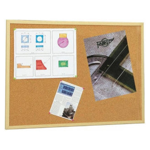 FAIBO Tablero anuncios corcho marco madera 30x40cm-IR29 FAIBO Tablero anuncios corcho marco madera 30x40cm