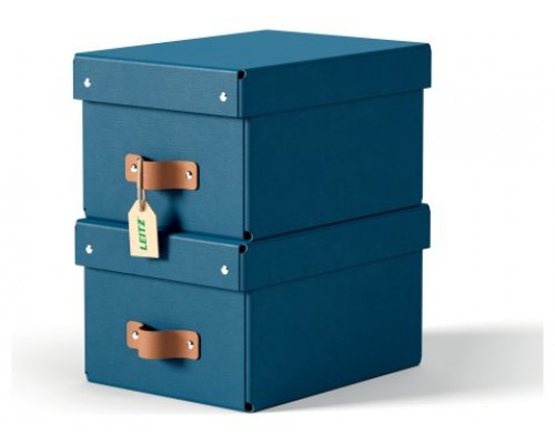 PACK 2 CAJAS DE ALMACENAMIENTO CARTÓN PEQUEÑA COLOR AZUL LEITZ 61470068 (Espera 4 dias)