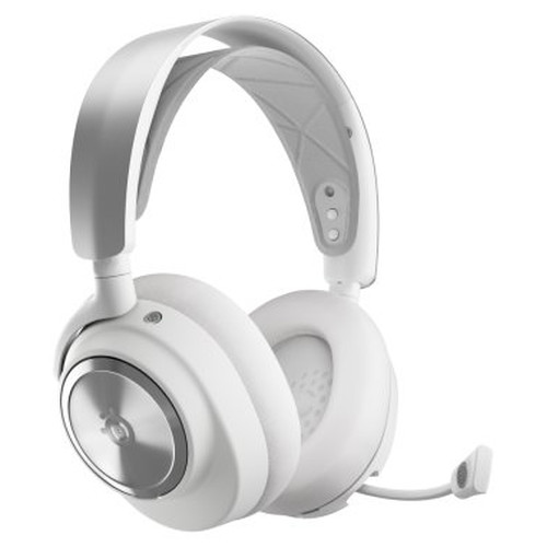Steelseries Arctis Nova Pro Wireless Auriculares Inal&aacute;mbrico y al&aacute;mbrico Diadema Juego Bluetooth Plata, Blanco (Espera 4 dias)
