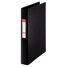 ESSELTE Carpeta PVC 2 anillas 25mm folio negro
