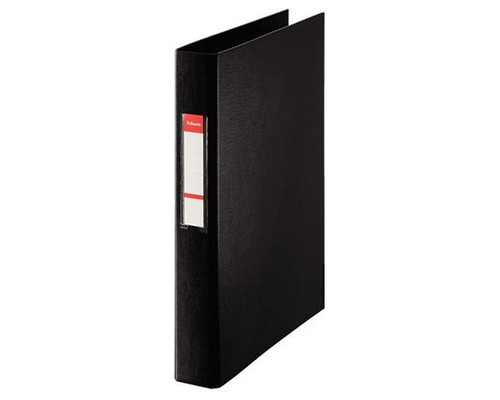 ESSELTE Carpeta PVC 2 anillas 25mm folio negro