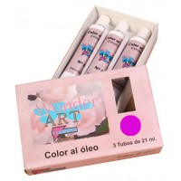 CAJA 3 TUBOS 21ML. &Oacute;LEO N&ordm;.17 MAGENTA WONDER ART BY PRYSE 6250017 (Espera 4 dias)