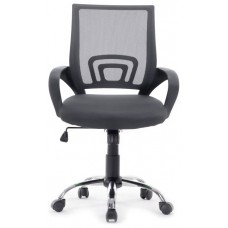 Silla De Oficina Equip De Malla Color Gris Oscuro