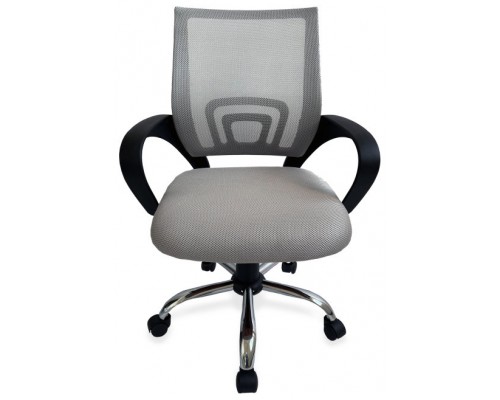 EQUIP SILLA DE OFICINA DE MALLA COLOR GRIS CLARO DISEÑO ERGONOMICO